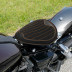 Solo Seat for Harley Dyna Street Bob Low Rider (2007–2017) - Black Orange
