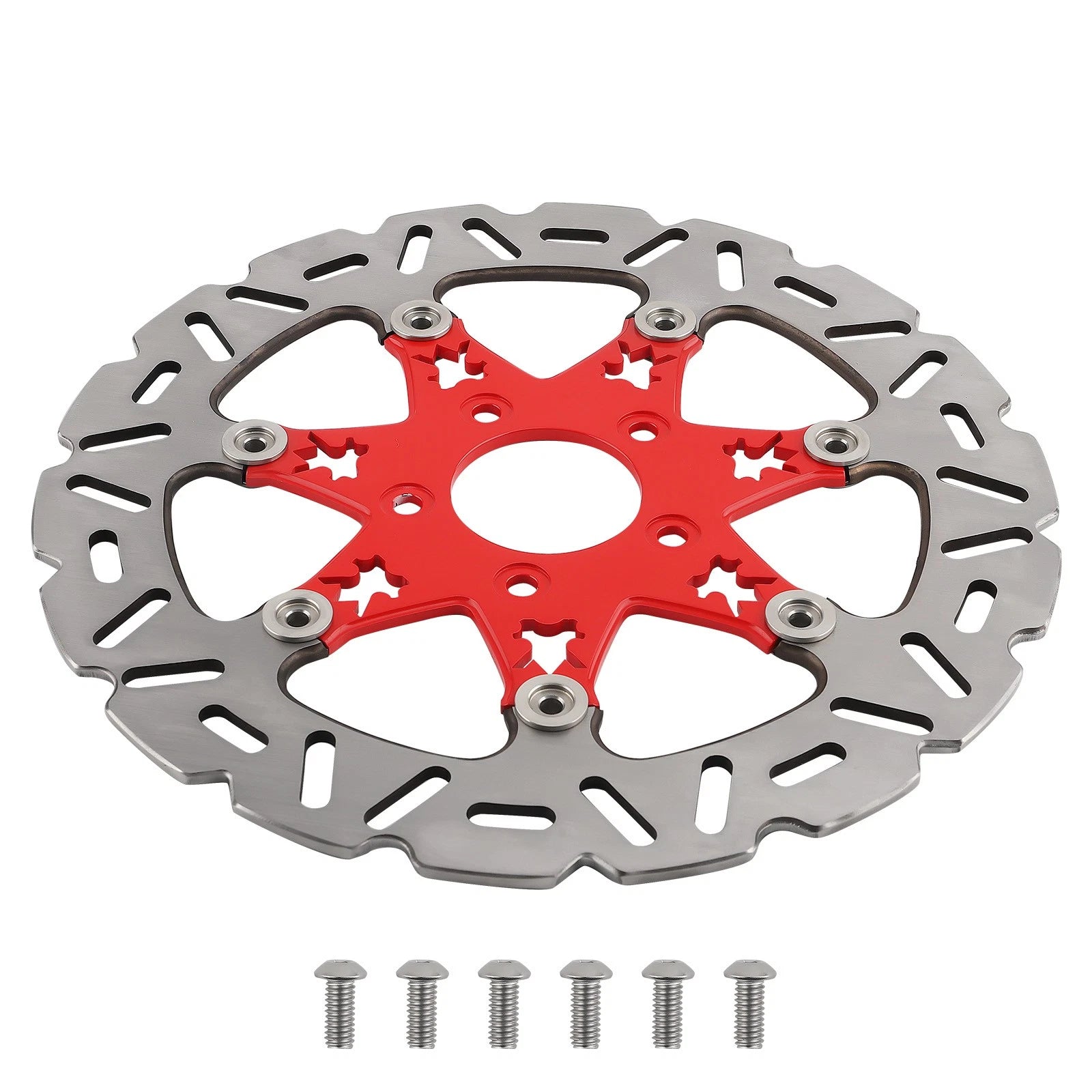 Front Disc Rotors for Harley-Davidson Dyna (2006–2017) & Sportster (2014–2024) Red