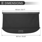 Retractable Cargo Cover for Nissan Kicks (2018–2024) Gloss Black