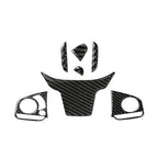 4Pcs Carbon Fiber Inner Steering Wheel Trim for Honda Civic (2016–2019)