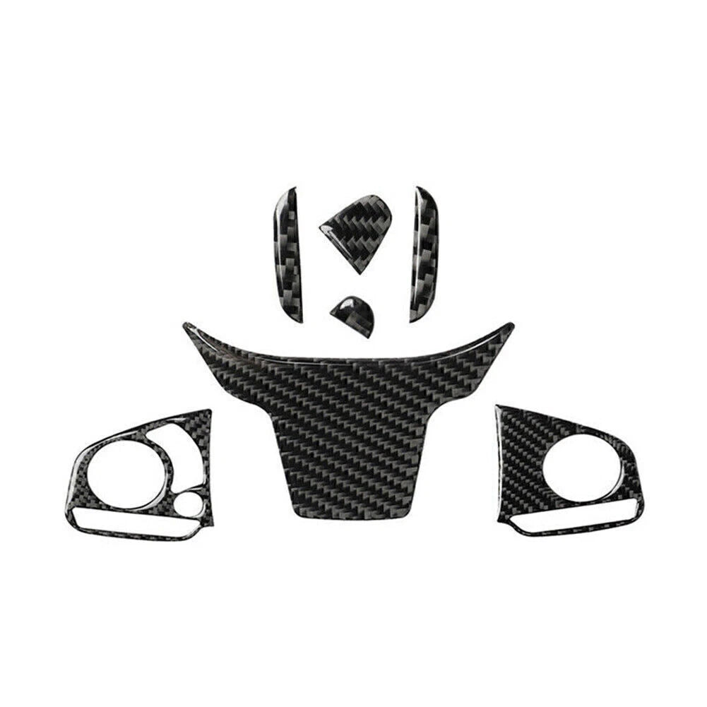 4Pcs Carbon Fiber Inner Steering Wheel Trim for Honda Civic (2016–2019)