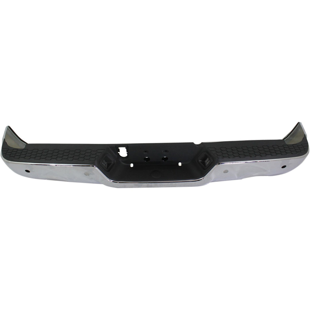 Step Bumper for Ram 1500 (2011–2018) Rear with Dual Exhaust Chrome