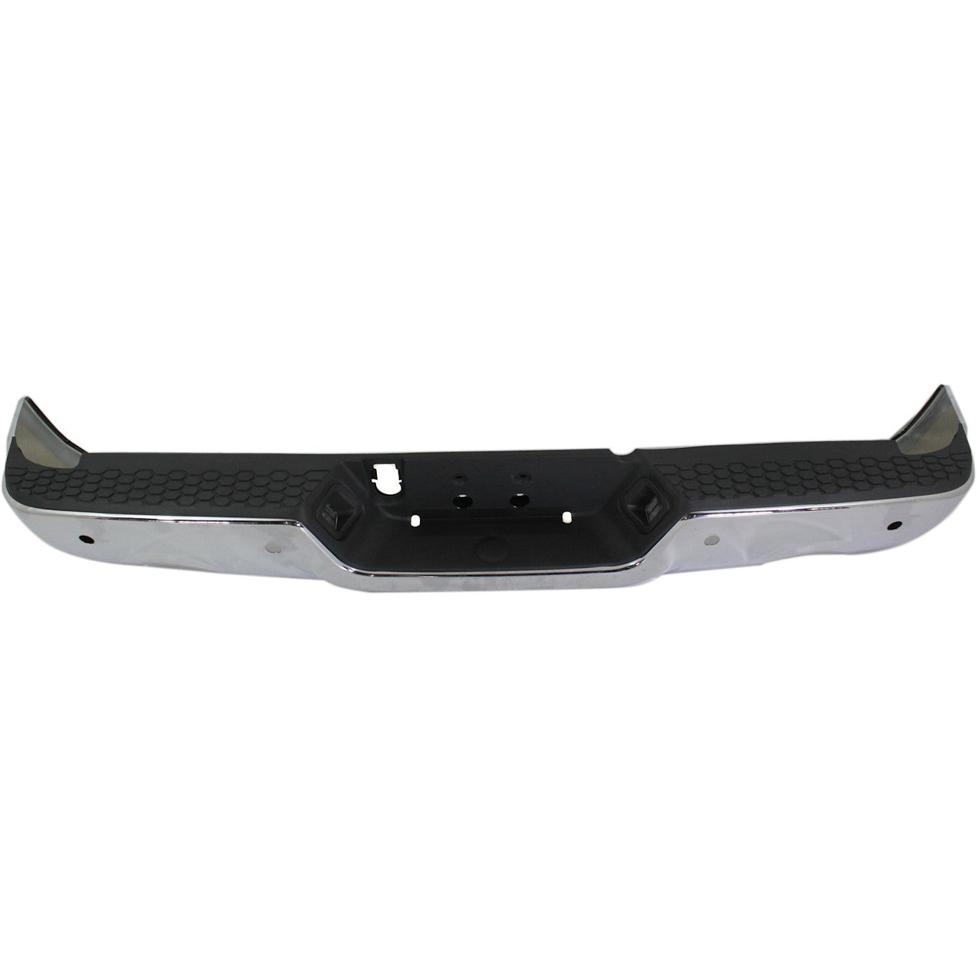 Step Bumper for Ram 1500 (2011–2018) Rear with Dual Exhaust Chrome