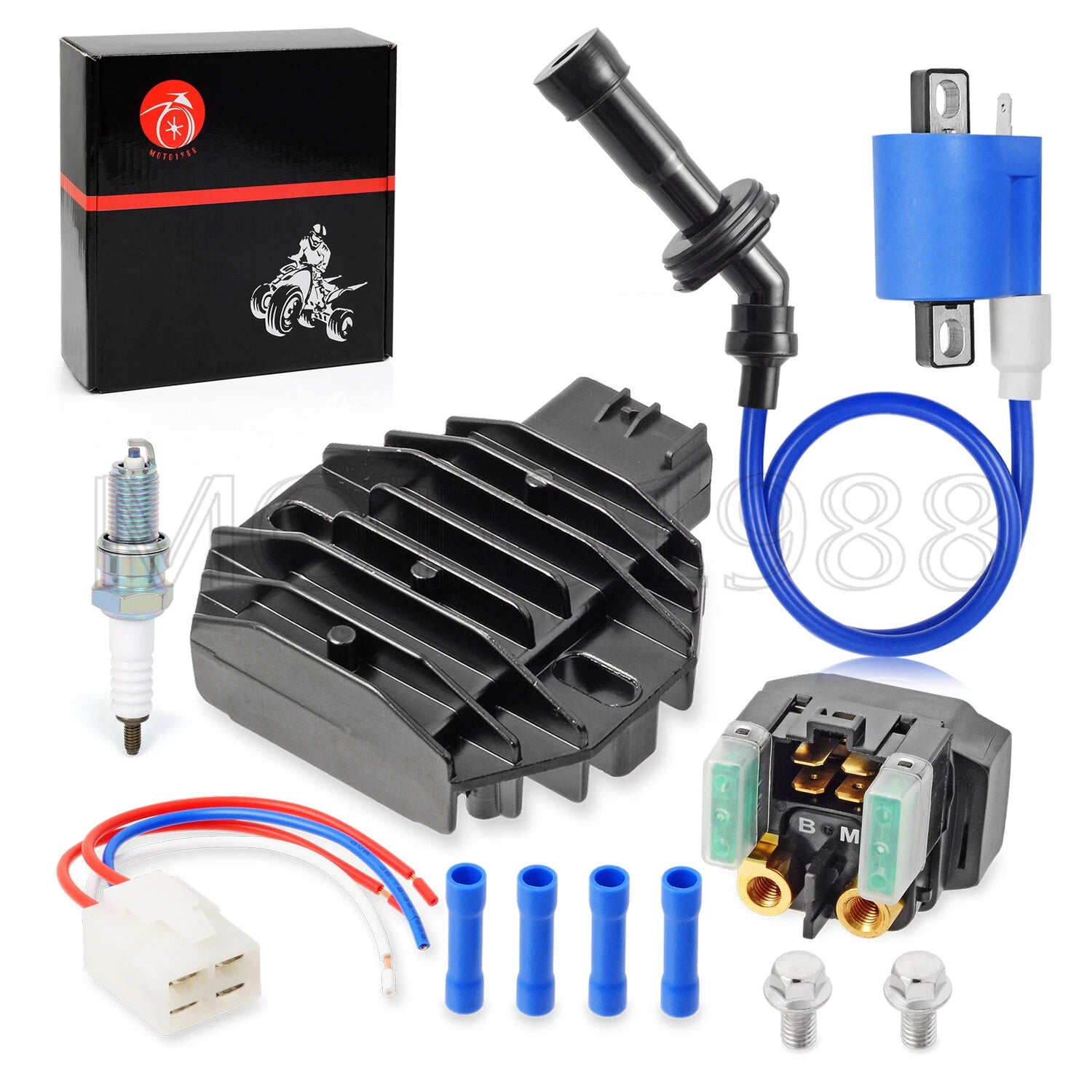 Ignition Coil Rectifier Starter Relay for Yamaha Raptor 660R (2001–2005)