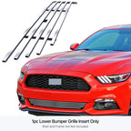 Lower Stainless Chrome Billet Grille for Ford Mustang (2015-2017)