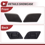 Washer Nozzle Cover Cap Set of 2 No.51117347666 for BMW X1 (2013–2015) Brown