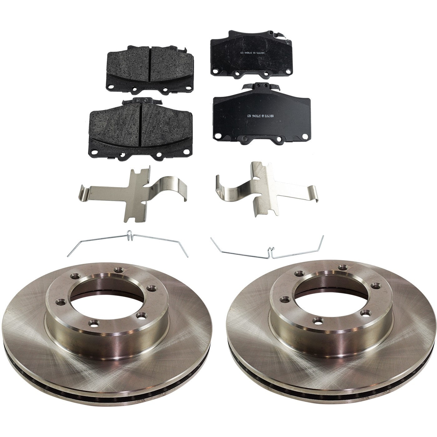 Front Brake Disc and Pad Kit for Toyota 4Runner (1992–1996) Ceramic Pads