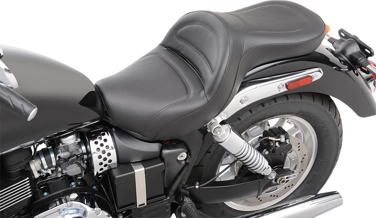SADDLEMEN Explorer Seat for Harley Davidson (without Backrest, Black)