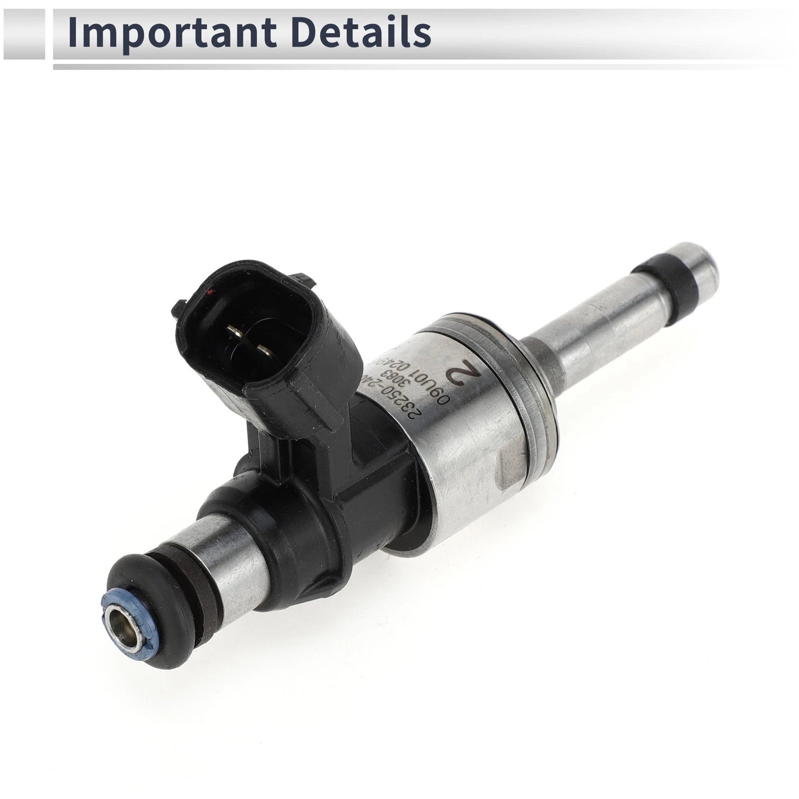 Fuel Injector for Lexus UX200 2019–2022 (1 Pc, Black Silver Tone)