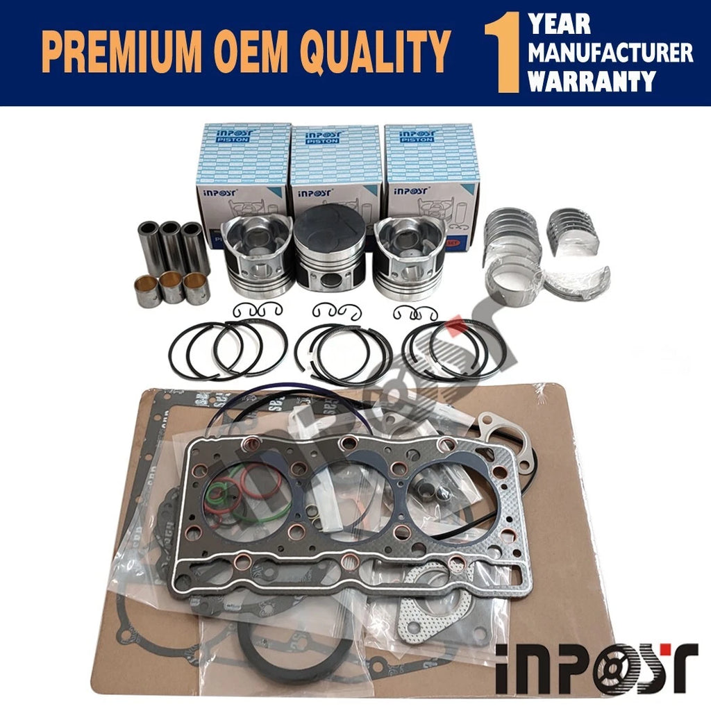 Overhaul Rebuild Kit for Kubota D905 D905E D905B D905BH (Tractor Engine)