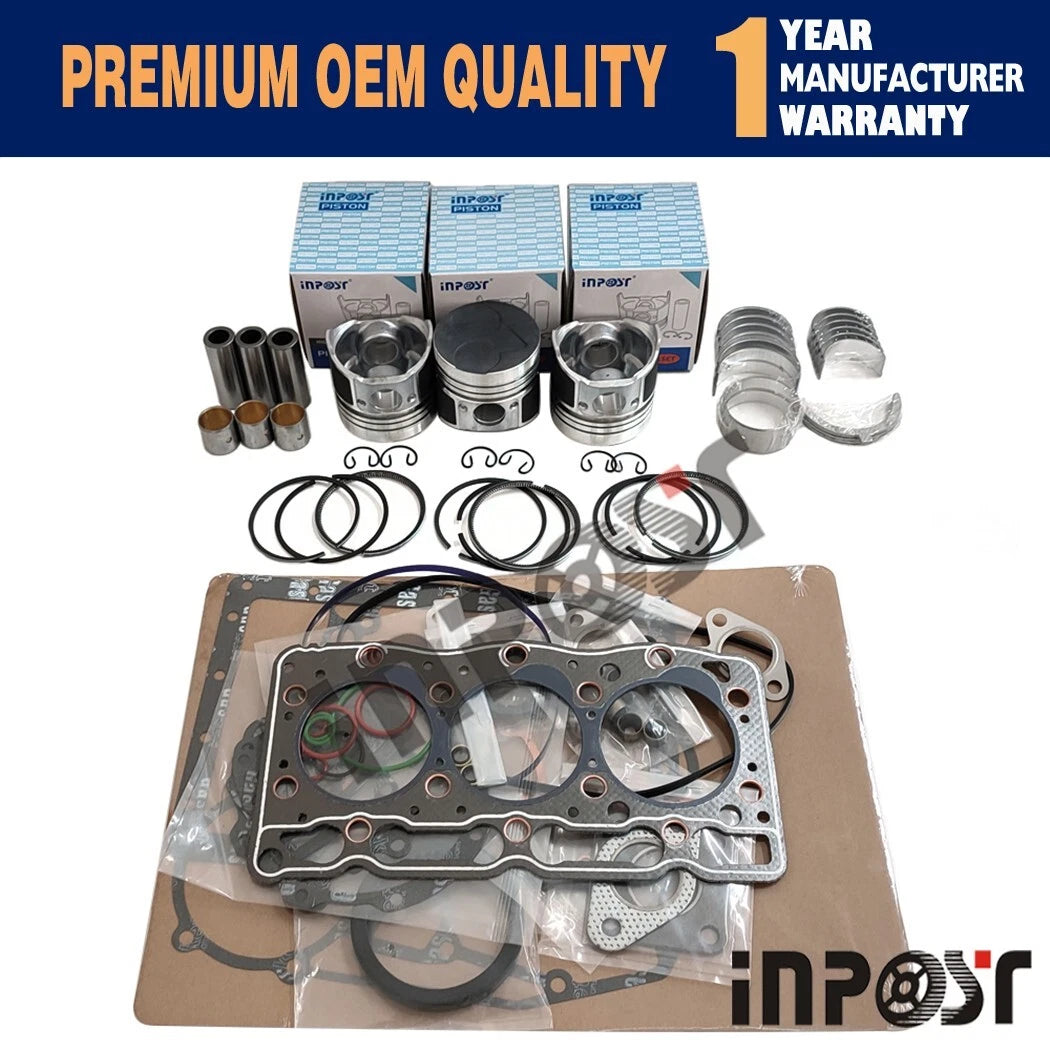 Overhaul Rebuild Kit for Kubota D905 D905E D905B D905BH (Tractor Engine)
