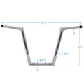 1.25" Ape Hanger Handlebar for Road King Road Glide (1996–2014) FLD FXDB (2013–2016)