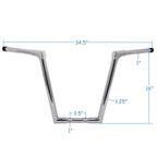 1.25" Ape Hanger Handlebar for Road King Road Glide (1996–2014) FLD FXDB (2013–2016)