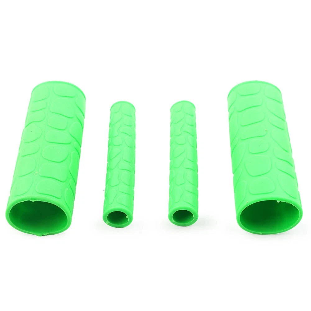 Hand Grips for Dirt Bike Motorcycle (Soft TRP, Green)