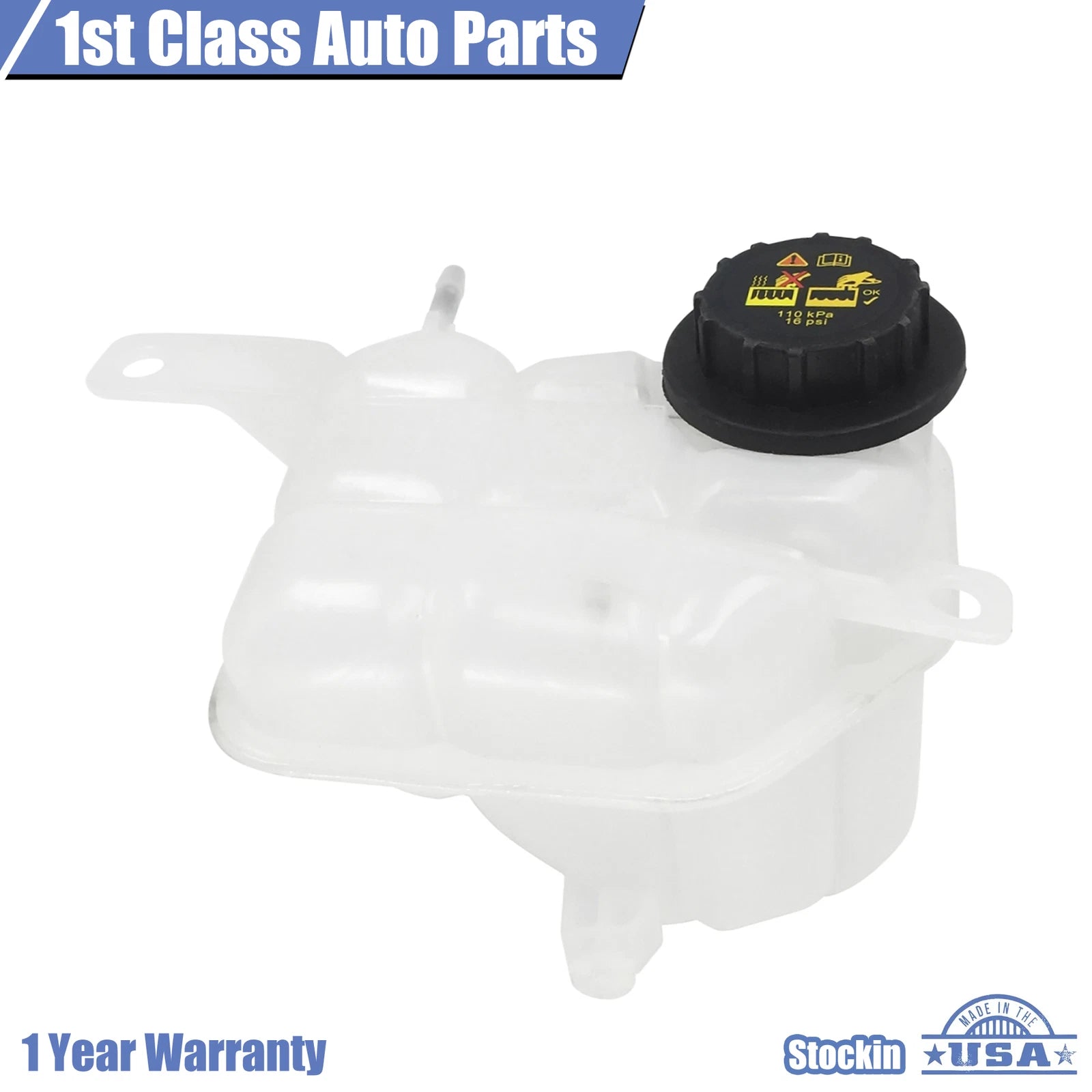 Radiator Coolant Overflow Reservoir Tank w/Cap for Ford Lincoln Mercury