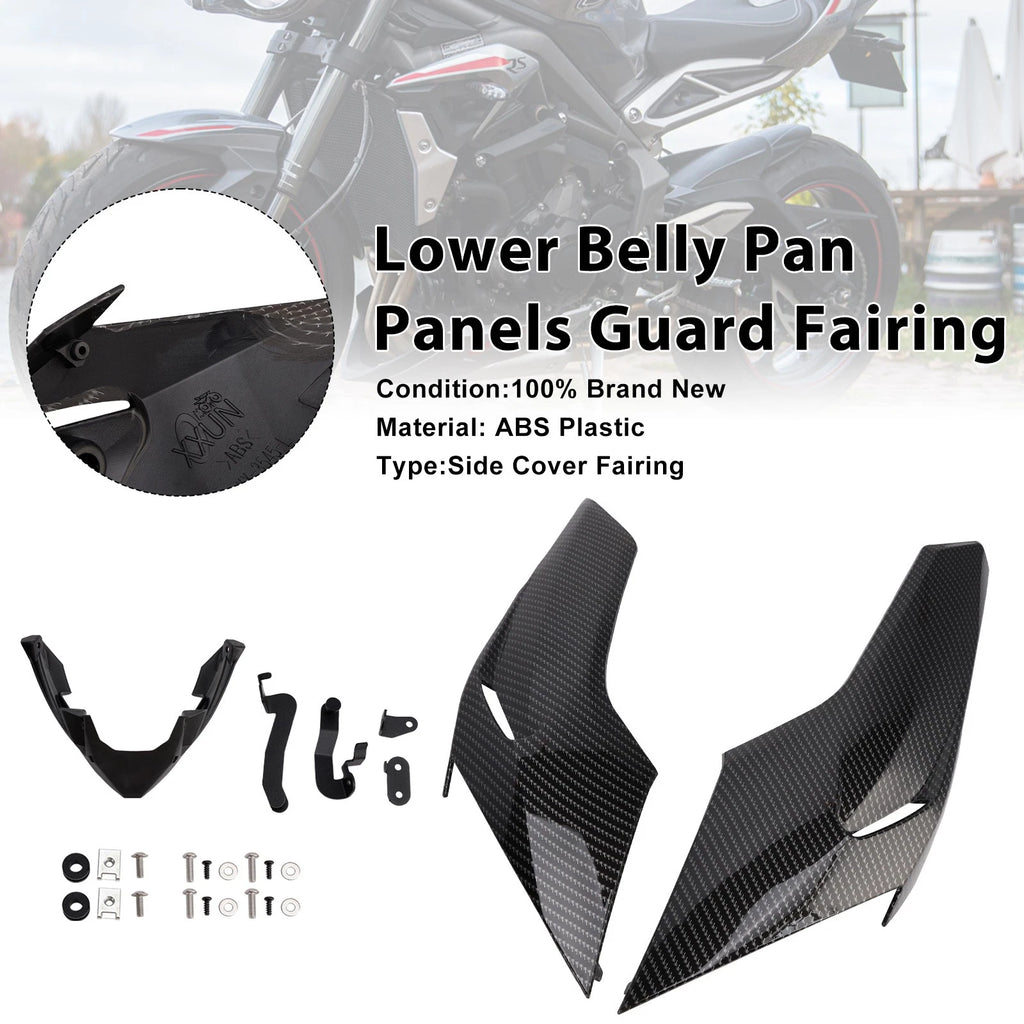 Lower Belly Pan Panels Guard for Triumph Street Triple 765 R/RS (2020–2022)