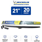 Set of 2 Michelin WeatherWise Hybrid Wiper Blades 21" for All Vehicles