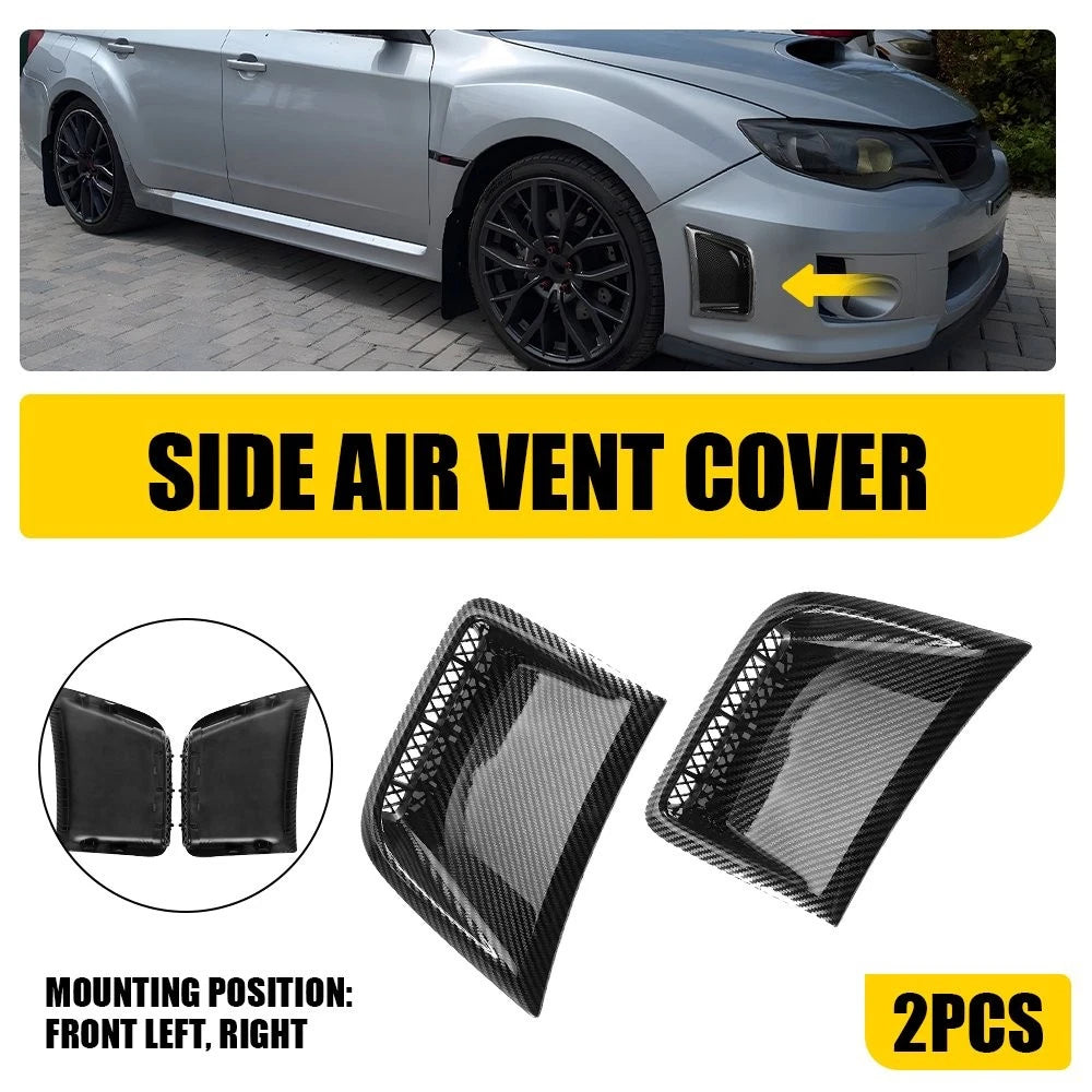 2X Bumper Side Air Vent Corner Covers for Subaru Impreza WRX (2008–2014)