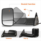 Powered Heated Towing Mirror with Smoked LED Lamp for Dodge Ram 1500-5500 (2009–2016)