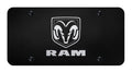 Black Stainless Steel Laser Etched Dodge Ram License Plate for RAM 1500 (2009–2021)
