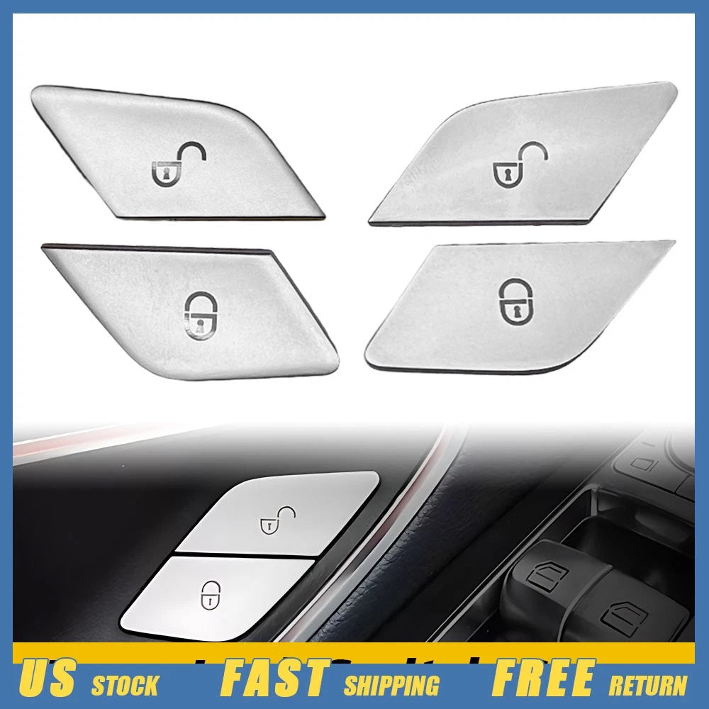 Door Lock Unlock Switch Cover for Mercedes Benz W205 W213 W222 C218 X253 EQC