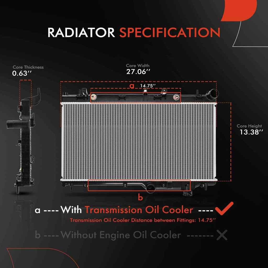 Radiator and Cooling Fan Assembly for Subaru Forester (2009–2013)