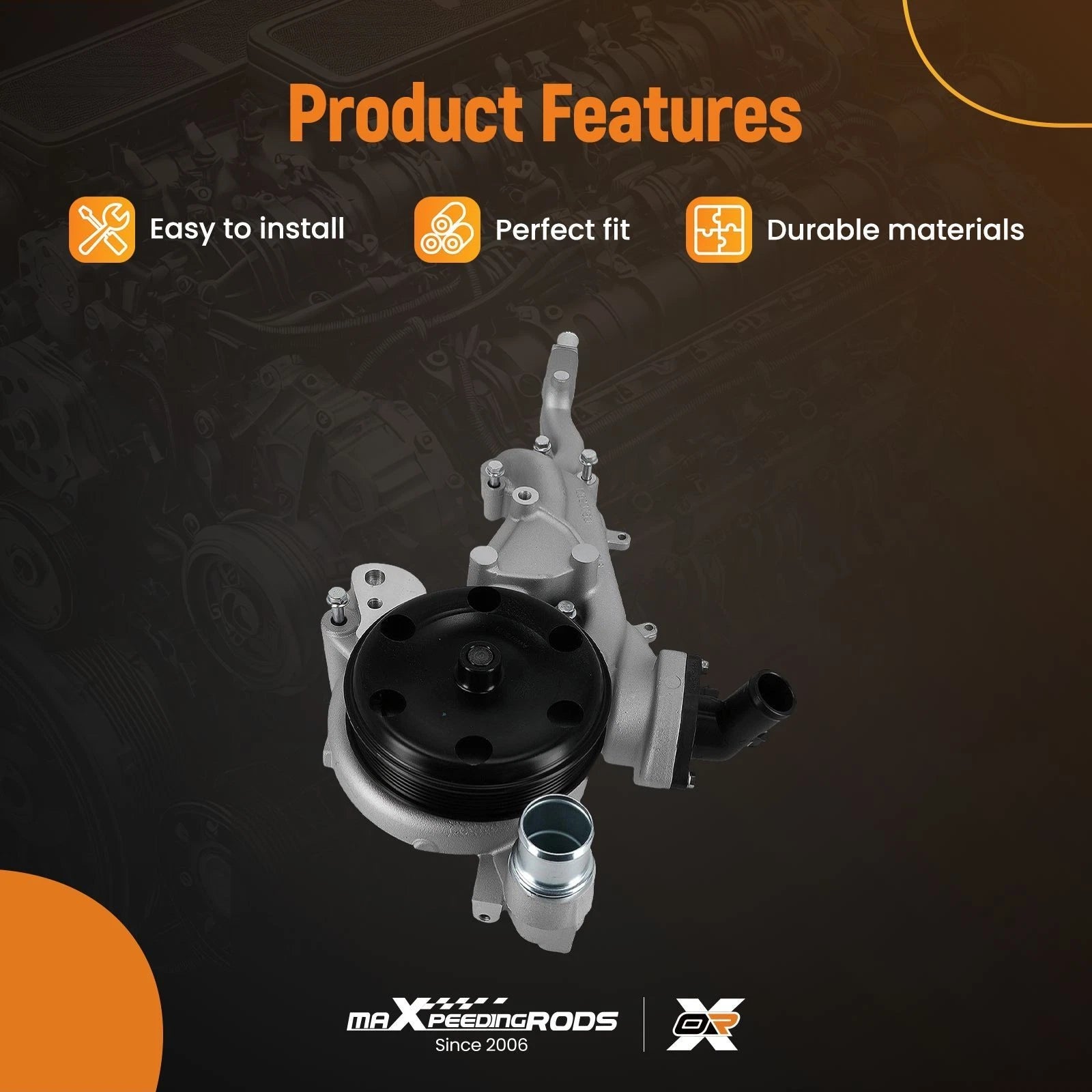 Water Pump for Cadillac Escalade V8 & GMC Yukon XL (2015–2020)