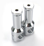 Chrome Handlebar Risers for Harley (1" / 25mm, 6" Rise)