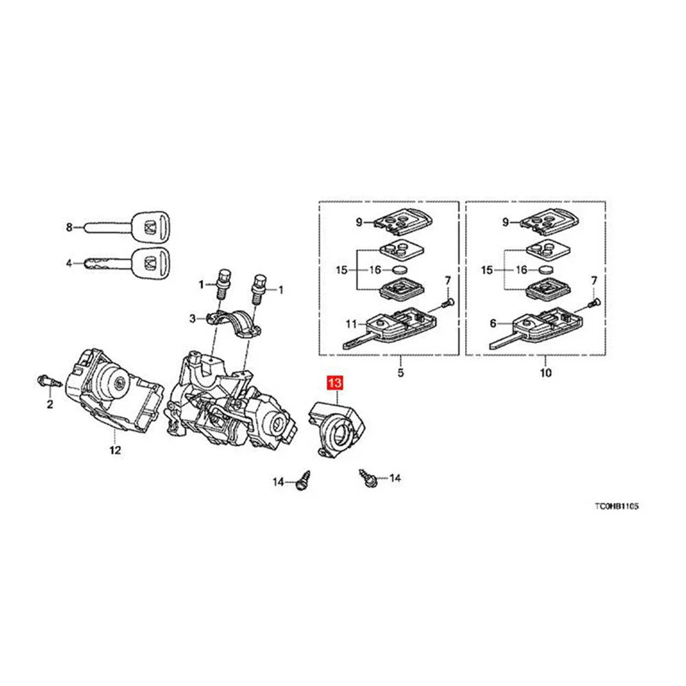 Immobilizer Module Unit for 2011-13 Honda Odyssey (2011-2013)