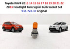 Set of 2 Headlight Turn Signal Bulb Sockets for Toyota RAV4 (2013–2023) 938-722-37