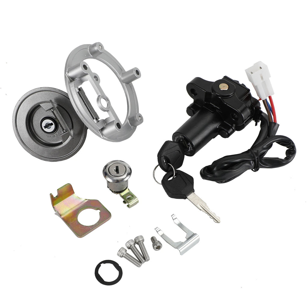 Ignition Switch Gas Cap Seat Lock Set for Yamaha R1 R6 (2000–2006)