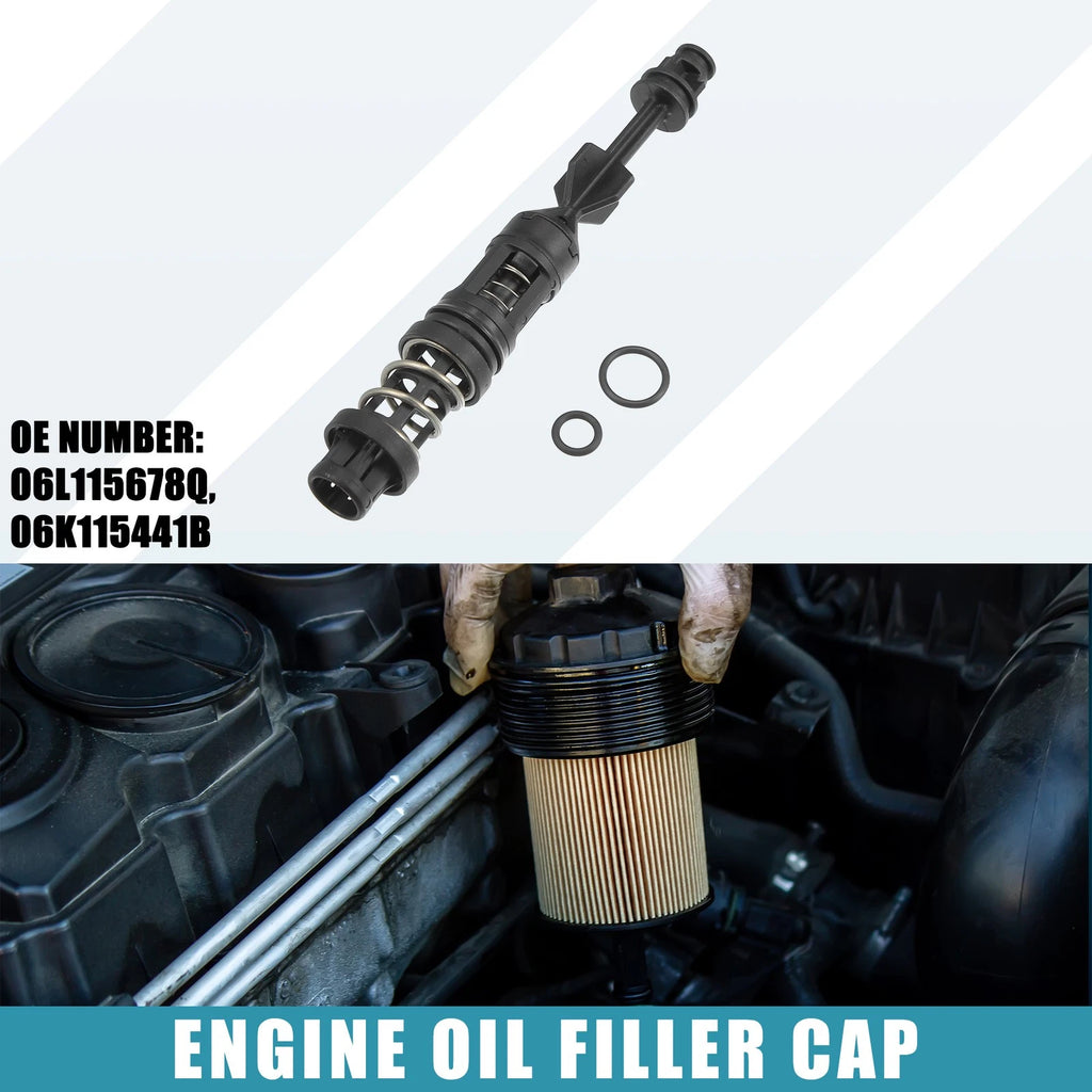 Engine Oil Filter Housing Cover Cap 06L115678Q for Audi A4 2.0L (2017–2022)
