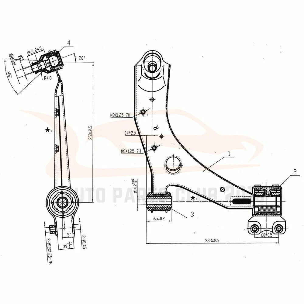 Set of 8 Front Lower Control Arms Tie Rod Ends Sway Bar Links for Mazda 3 & 5