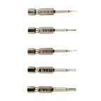 5 Pcs Magnetic Triangle Head Screwdriver Bits 1/4" Hex Shank 50mm
