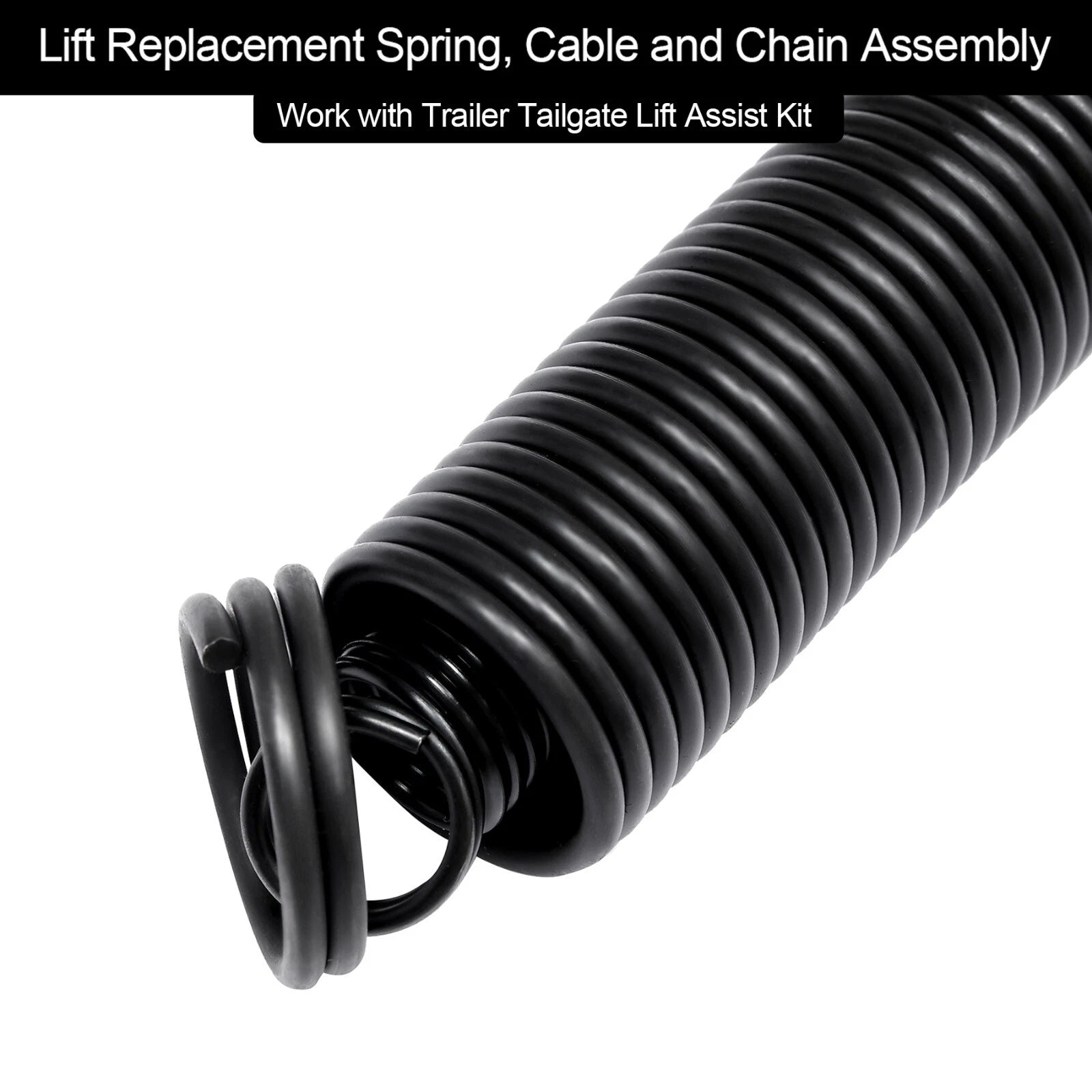 Trailer Tailgate Lift Assist Spring Cable Kit for Gorilla-Lift Trailer