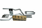Dual Exhaust Kit for Chevy GMC 1500 Truck (2019–2025) 2.5" Pro XS Slash Tip