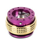 NRG Quick Release Steering Wheel Adapter for Universal Vehicles (2.1) Purple/Gold