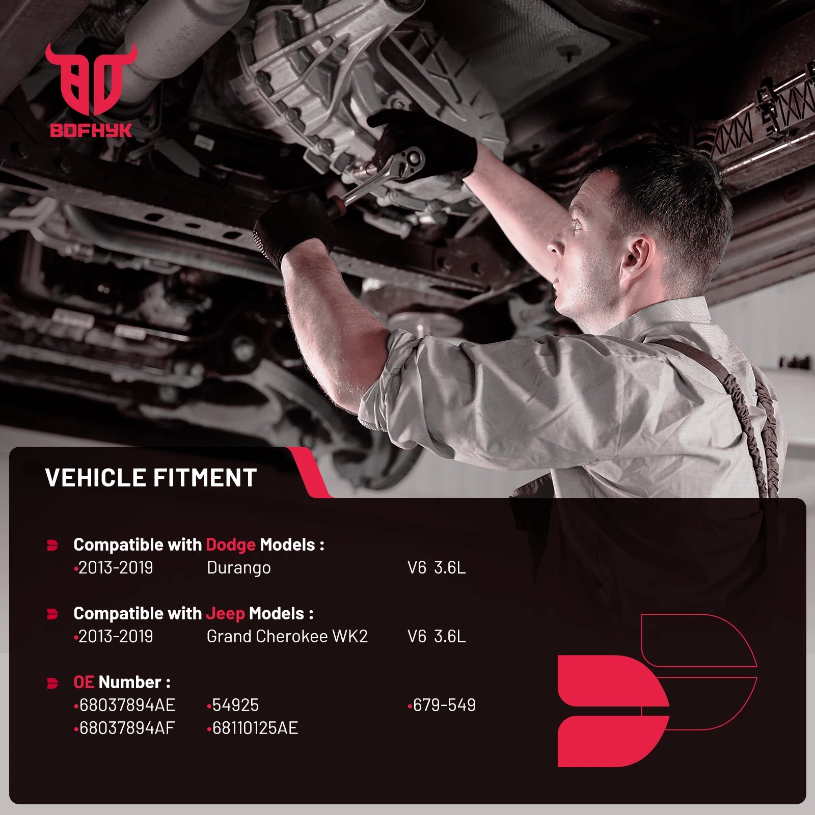 Right Catalytic Converter for Jeep Grand Cherokee WK2 (2013-2019)