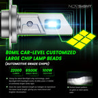 H4 9003 HB2 LED Headlight Bulbs Kit for NOVSIGHT (6500K, 22000LM)