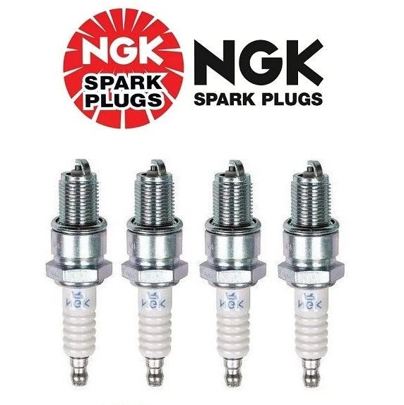Set of 4 NGK Standard Resistor Spark Plugs for Audi BMW Mazda Toyota Nissan