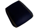 Leather Synthetic Console Armrest Cover for Ford Mustang (2005–2009) Yellow Stitch