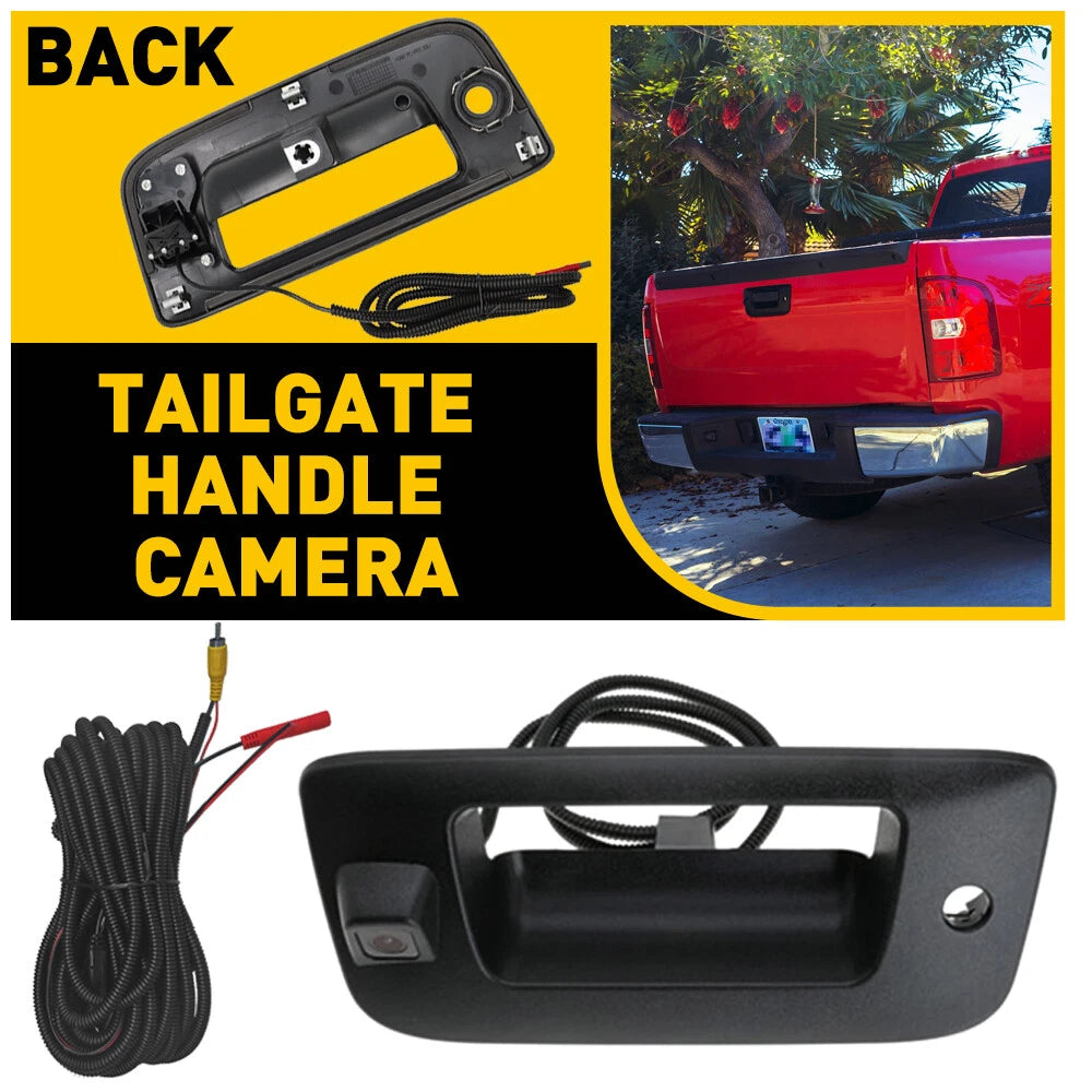Tailgate Handle with Rear View Camera for Chevrolet Silverado 1500 (2008–2013)