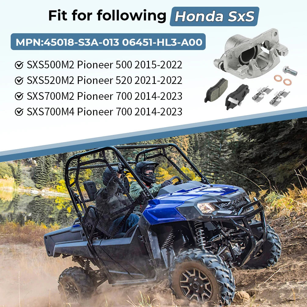 Front Left Brake Caliper for Honda Pioneer 500 700 (2014–2023)