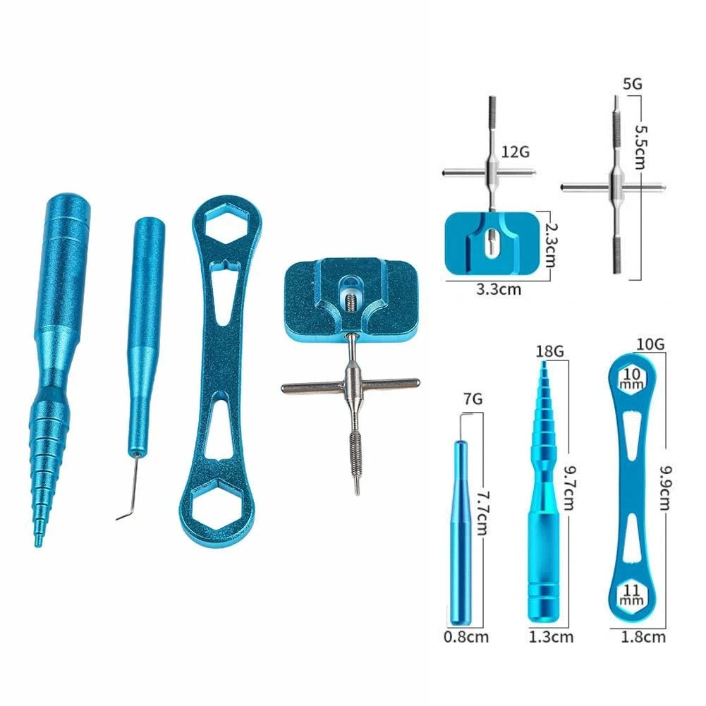 Fishing Reel Tool Set with Storage Box for Aluminum Alloy (Universal)