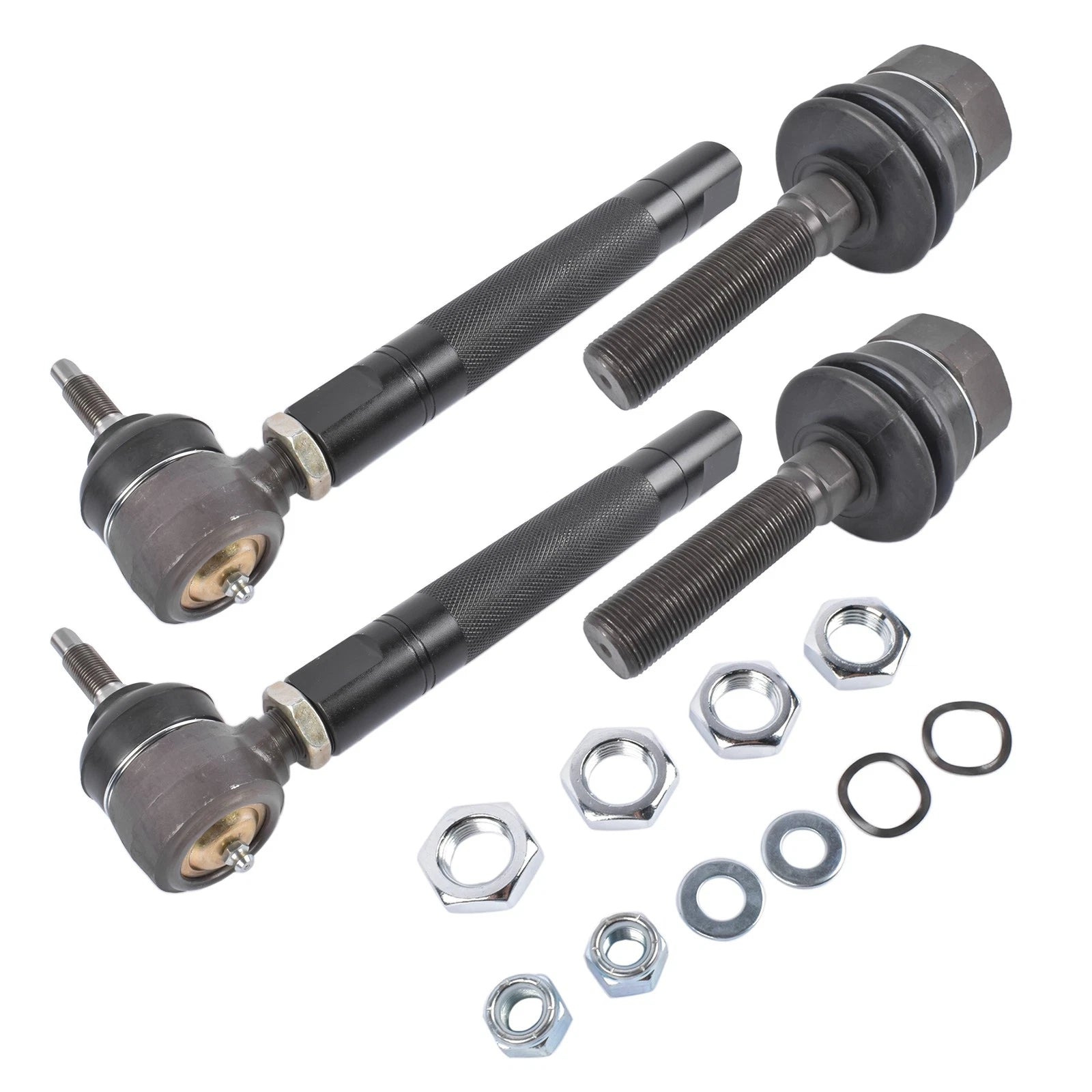 Set of 2 Front Inner Outer Tie Rod Ends for Silverado Sierra 2500HD 3500HD (2001–2010)