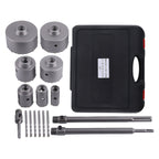 Set of 16 Concrete Drilling Hole Saws for Brick Wall SDS (30mm-110mm)