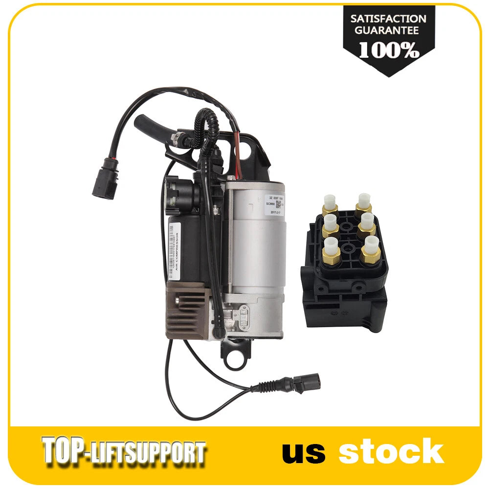 Air Suspension Compressor Pump & Valve Block Kit for Audi Q7 (2007–2015)