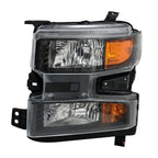Left Headlight for Chevy Silverado 1500 (2019–2022) Halogen Black
