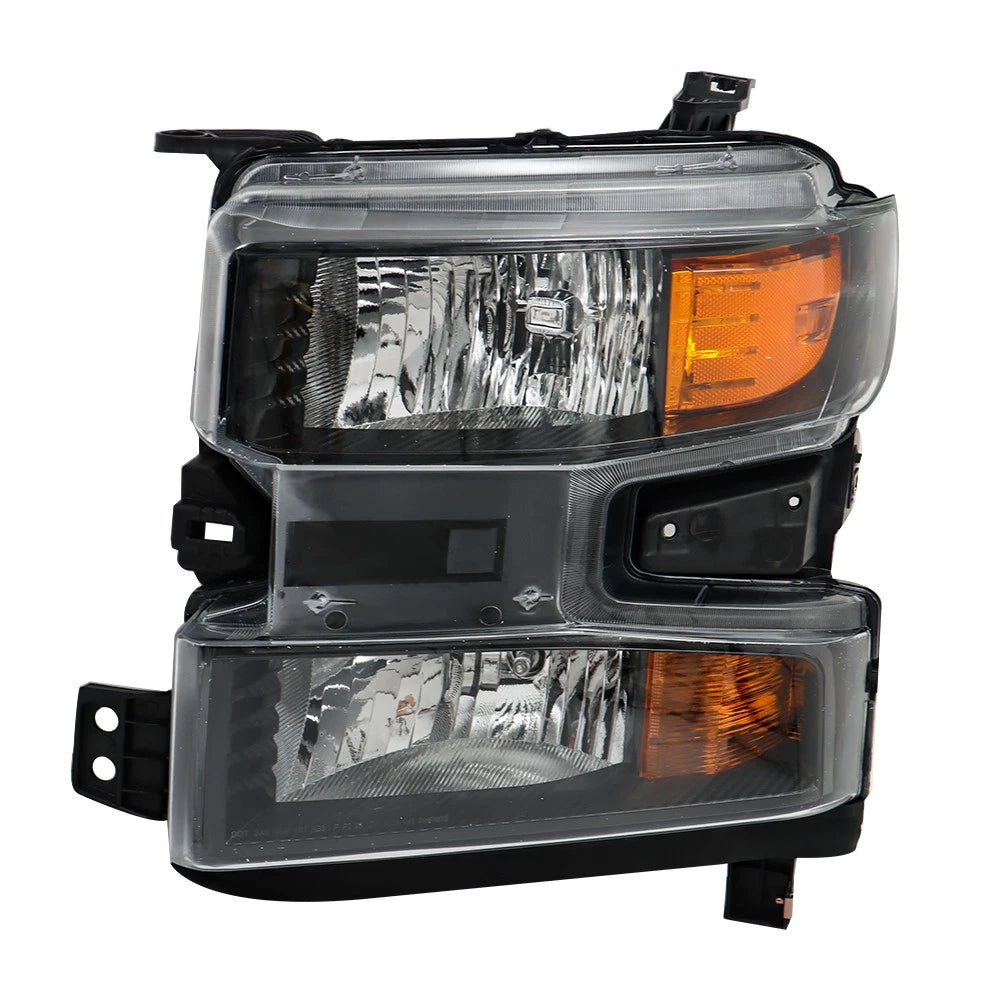 Left Headlight for Chevy Silverado 1500 (2019–2022) Halogen Black