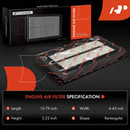 2X Engine Air Filter for Honda Civic (2006-2011) Element (2007-2011)